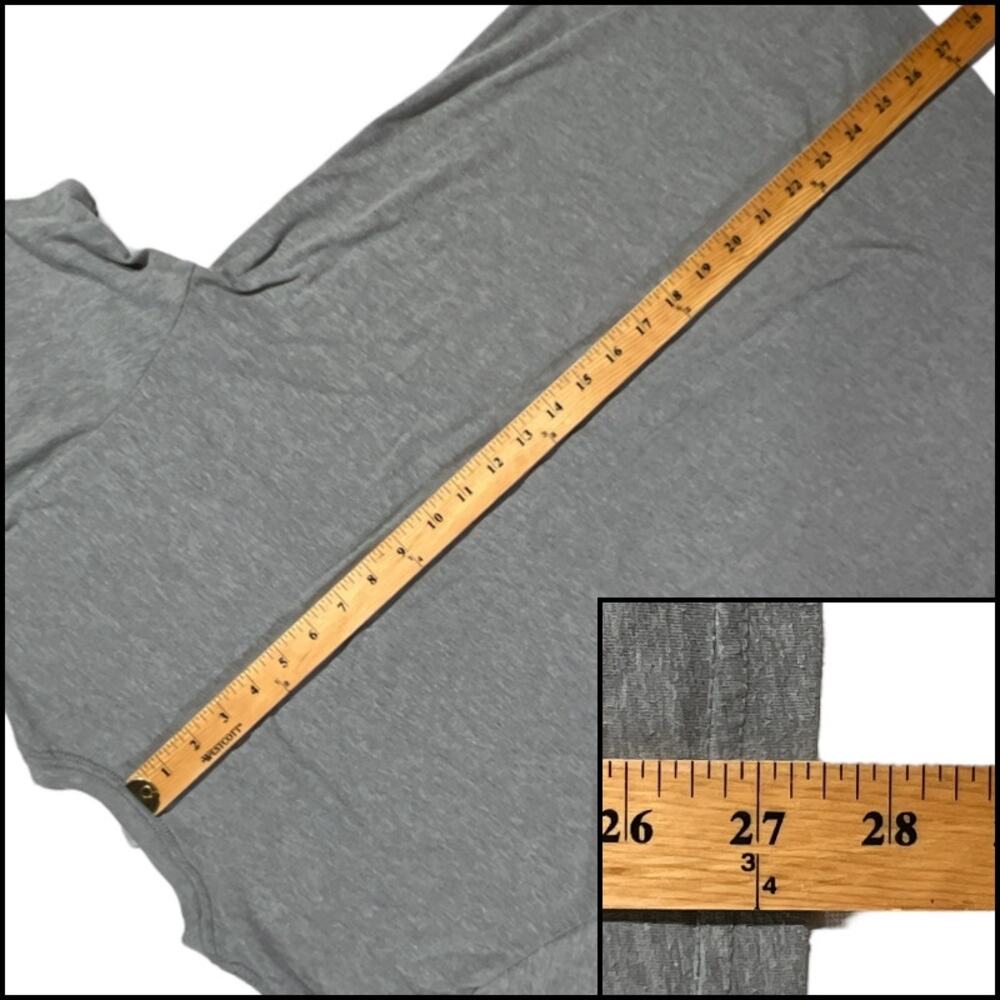 Next Level Apparel Gray Graphic T Shirt Bird Symbol Heather Gray Short Sleeve - Picture 11 of 12
